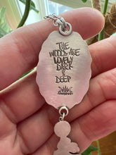 Load image into Gallery viewer, A walk in the woods.. Sterling silver Dendritic Agate talisman necklace