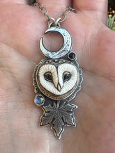 Load image into Gallery viewer, Magical owl talisman necklace