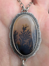 Load image into Gallery viewer, A walk in the woods.. Sterling silver Dendritic Agate talisman necklace