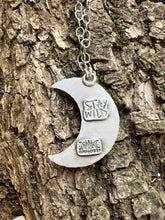 Load image into Gallery viewer, Autumn dreams… Sterling silver Crescent moon necklace