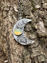 Load image into Gallery viewer, Autumn dreams… Sterling silver Crescent moon necklace