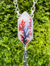 Load image into Gallery viewer, Dendritic Agate Lariat necklace