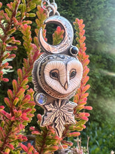 Load image into Gallery viewer, Magical owl talisman necklace
