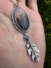 Load image into Gallery viewer, A walk in the woods.. Sterling silver Dendritic Agate talisman necklace
