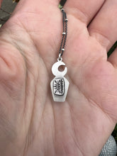 Load image into Gallery viewer, Onyx coffin charm necklace

