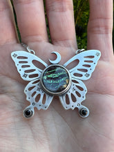 Load image into Gallery viewer, Butterfly specimen statement necklace
