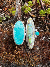 Load image into Gallery viewer, Into the universe. Sterling silver Monarch opal Turquoise ring
