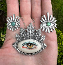Load image into Gallery viewer, Hazel… Sterling silver protection eye quote necklace
