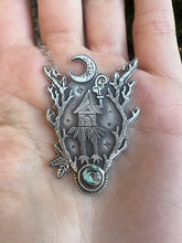 Load image into Gallery viewer, Baba Yaga Dark forest talisman necklace
