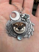 Load image into Gallery viewer, Mischievous Otter talisman necklace

