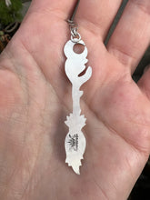 Load image into Gallery viewer, Witches besom talisman necklace
