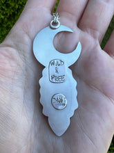 Load image into Gallery viewer, Lepidolite moon.. Quote talisman
