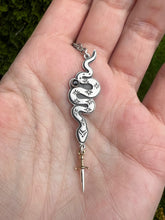Load image into Gallery viewer, Serpent dagger talisman necklace
