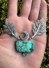 Load image into Gallery viewer, Into the wild.. Sterling silver turquoise statement necklace
