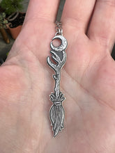 Load image into Gallery viewer, Witches besom talisman necklace
