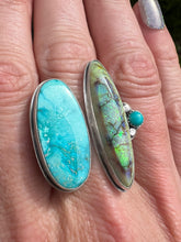 Load image into Gallery viewer, Into the universe. Sterling silver Monarch opal Turquoise ring
