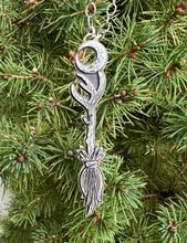 Load image into Gallery viewer, Witches besom talisman necklace
