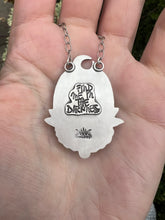 Load image into Gallery viewer, Midnight in the graveyard.. Sterling silver Sunstone talisman necklace
