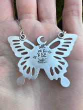 Load image into Gallery viewer, Butterfly specimen statement necklace
