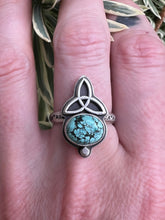 Load image into Gallery viewer, Triquetra magic talisman ring
