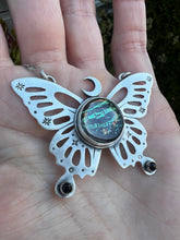 Load image into Gallery viewer, Butterfly specimen statement necklace

