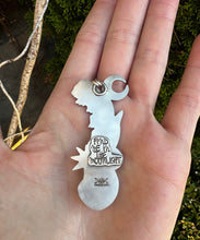 Load image into Gallery viewer, Ghost Lily of the valley quote necklace
