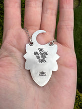 Load image into Gallery viewer, Magic eyes.. Sterling silver protective eye talisman necklace
