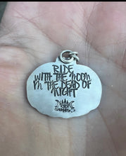Load image into Gallery viewer, Heart eyes pumpkin necklace
