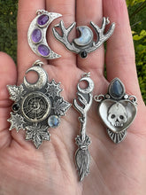Load image into Gallery viewer, The forest forage.. Sterling silver talisman necklace
