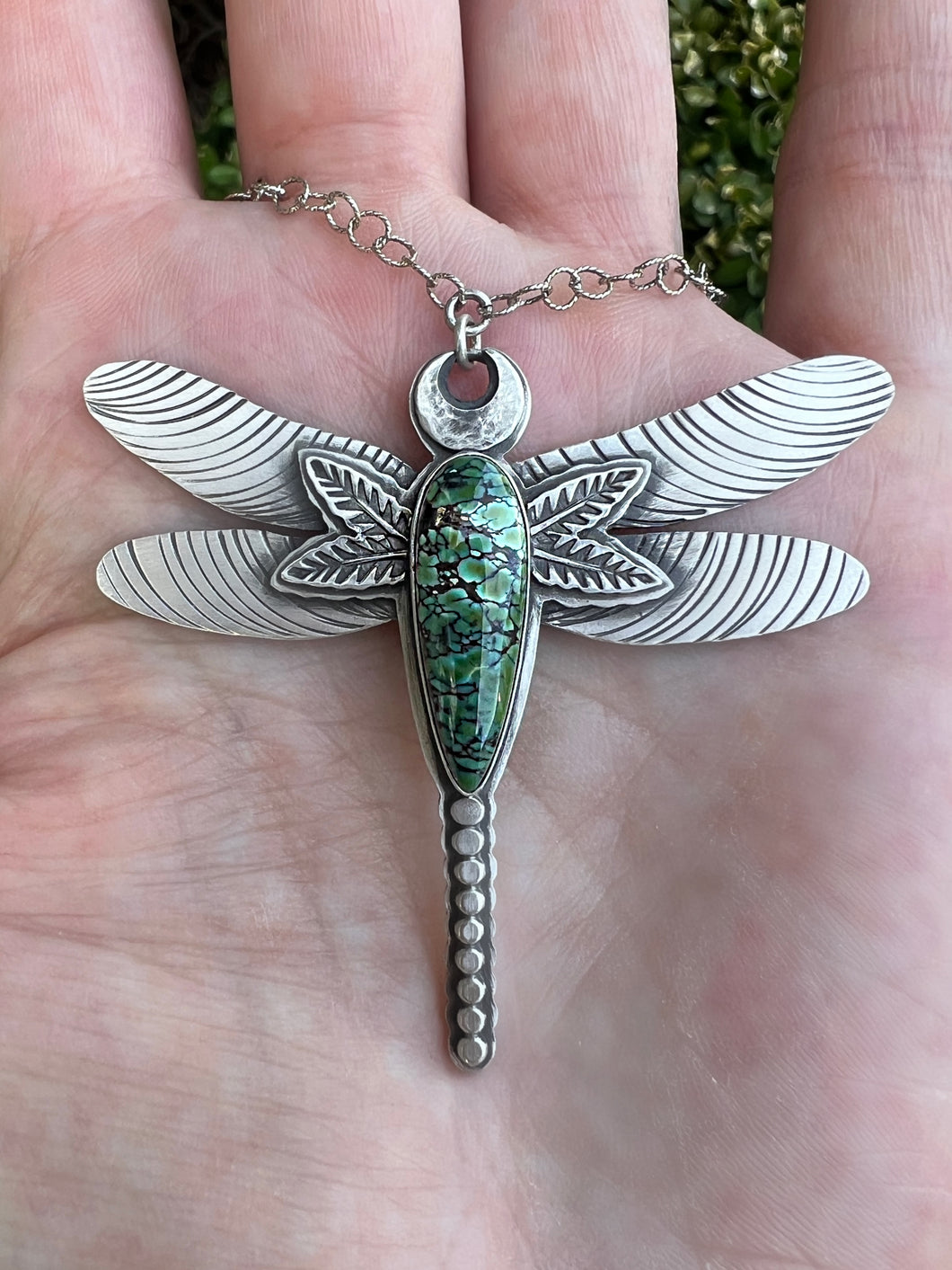 Dragonfly statement necklace