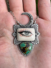 Load image into Gallery viewer, Magic eyes.. Sterling silver protective eye talisman necklace

