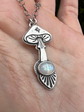 Load image into Gallery viewer, Magic mushroom moonstone necklace

