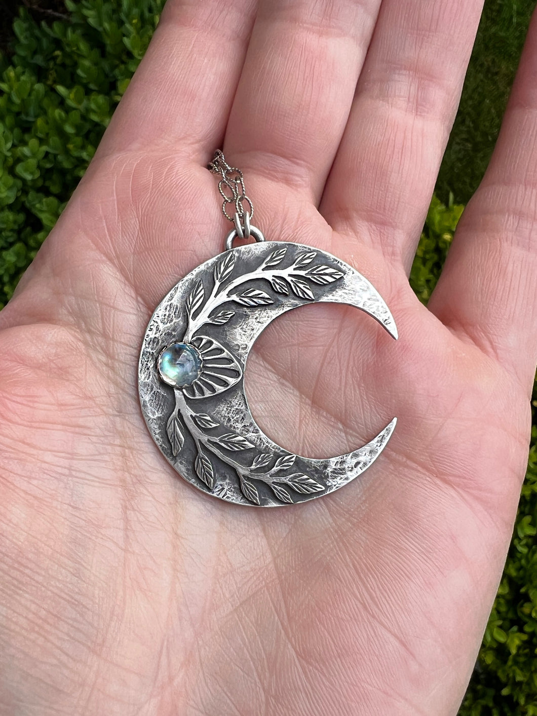 Siren moon necklace