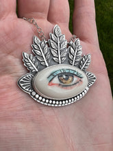 Load image into Gallery viewer, Hazel… Sterling silver protection eye quote necklace
