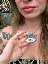 Load image into Gallery viewer, Hazel… Sterling silver protection eye quote necklace
