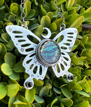 Load image into Gallery viewer, Butterfly specimen statement necklace
