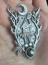 Load image into Gallery viewer, Baba Yaga Dark forest talisman necklace
