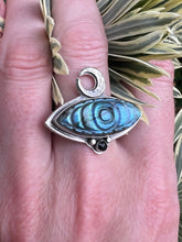 Load image into Gallery viewer, Eye of protection Labradorite ring
