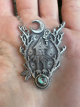 Load image into Gallery viewer, Baba Yaga Dark forest talisman necklace
