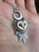 Load image into Gallery viewer, Magical owl talisman necklace

