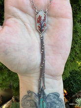 Load image into Gallery viewer, Dendritic Agate Lariat necklace
