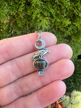 Load image into Gallery viewer, Raven Midnight Quartzite charm necklace
