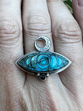 Load image into Gallery viewer, Eye of protection Labradorite ring
