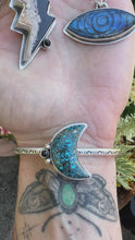 Load and play video in Gallery viewer, Crescent moon stacker cuff
